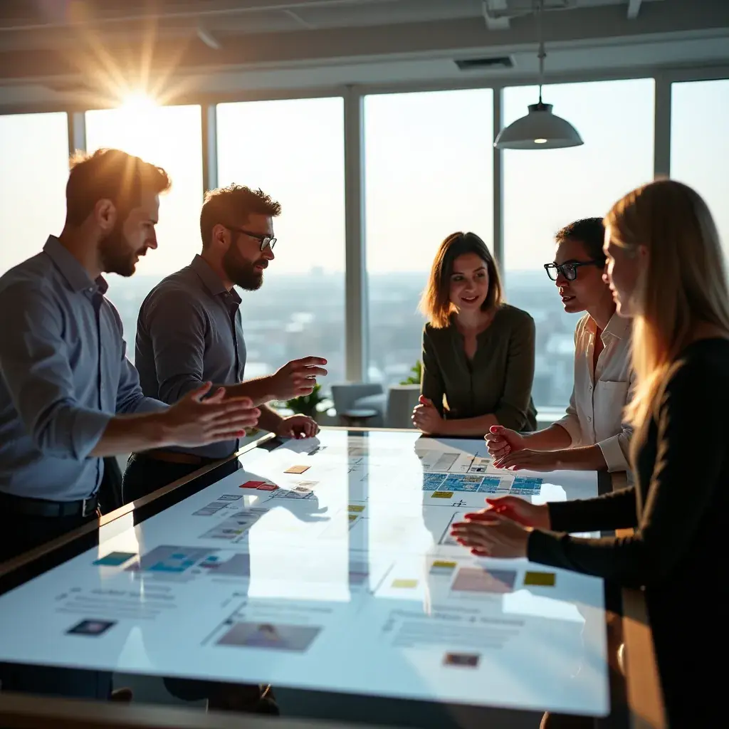 Modern office environment